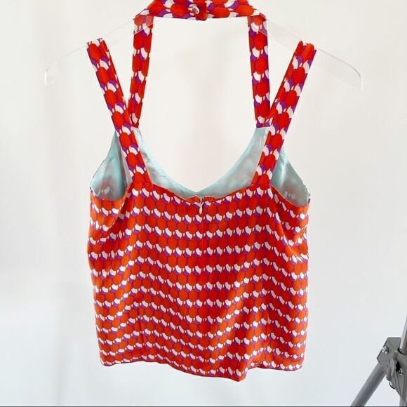 Nanette Lepore Beaded Silk Halter Tank Top 0 - Picture 5 of 8